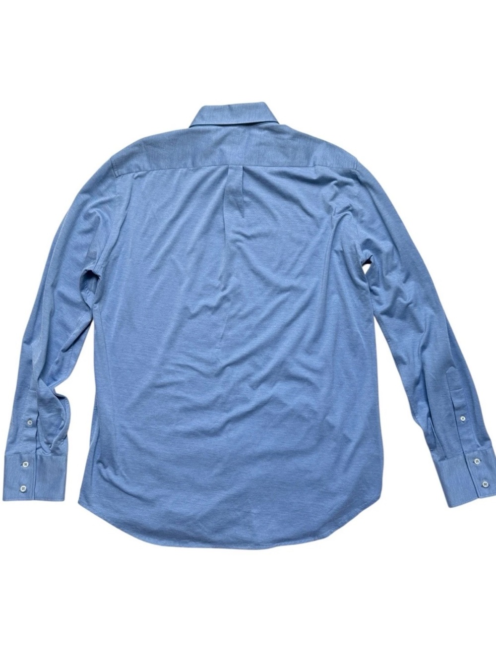 Brunello Cucinelli Basic Fit Sky Blue Long-Sleeve Button Shirt Sz Large - Picture 2 of 5